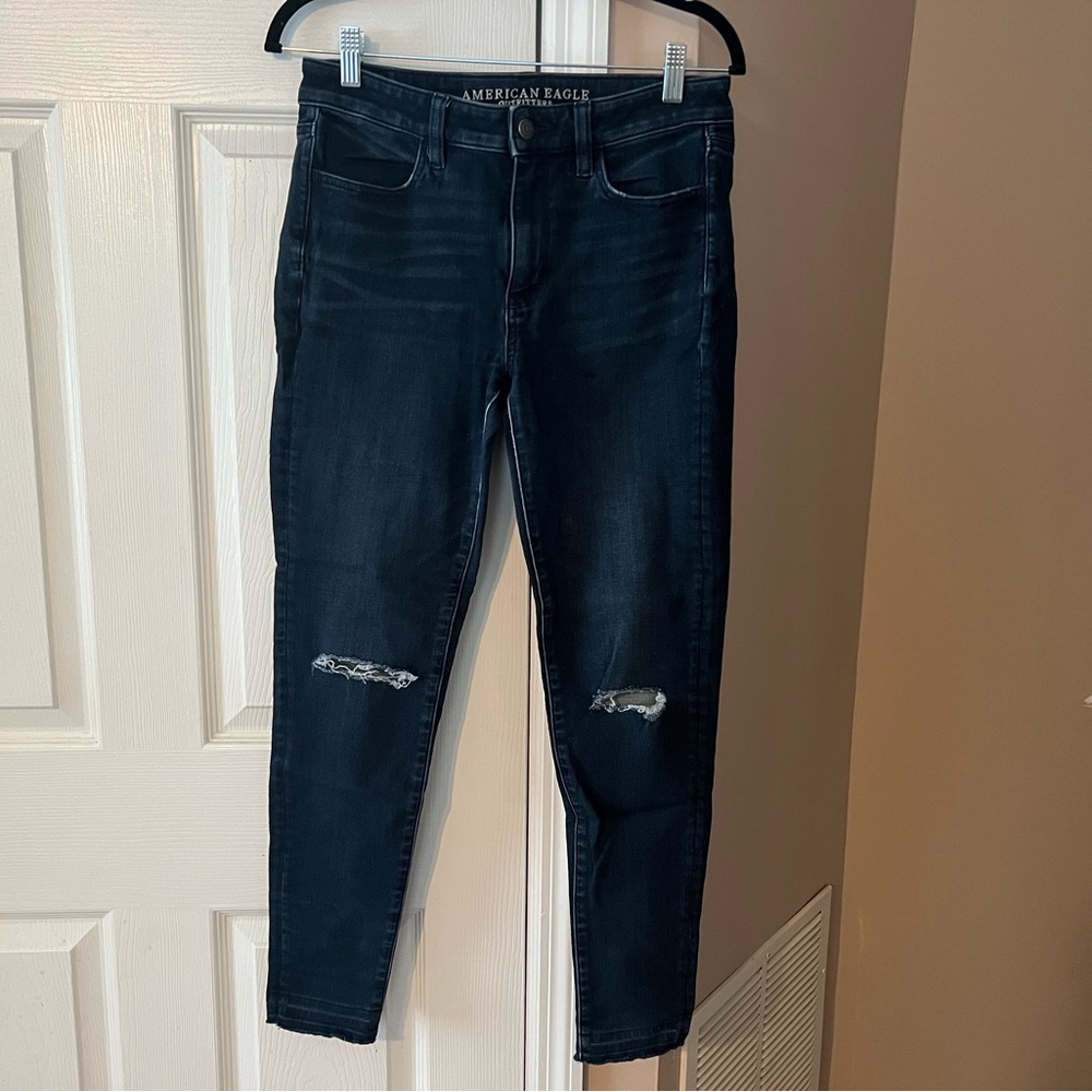 Dark Wash Jeggings from AEO